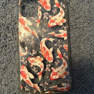 Transparent koi fish iPhone 11 case